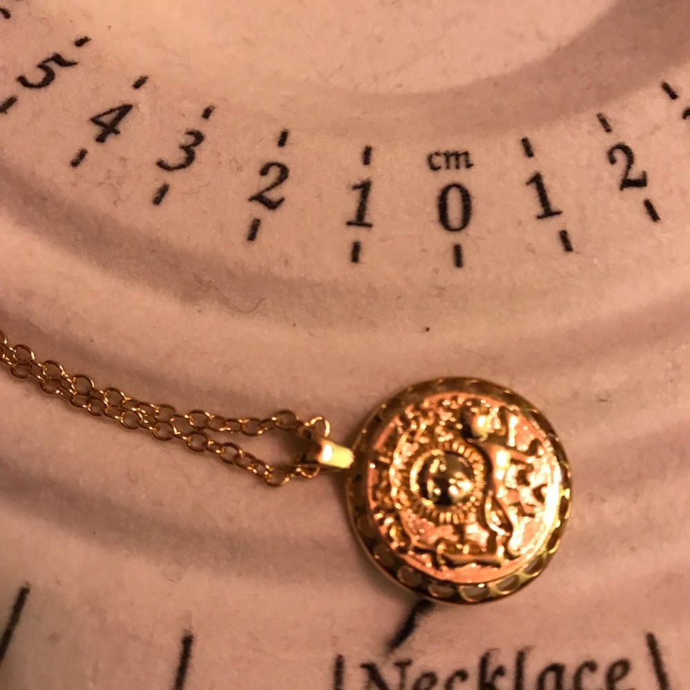 Iranian faux coin post earrings and necklace